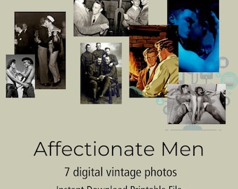 Affectionate Men, Tender Moments and Vintage Male Companionship (7 Photos)