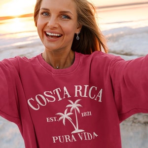 Costa Rica Sweatshirt | Comfort Colors Costa Rica Sweater | Pura Vida Sweatshirt | Costa Rica Vacation sweatshirt | Costa Rica souvenir gift