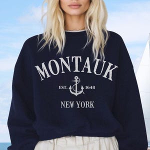 The Hamptons NY, Montauk Sweatshirt, Montauk shirt,  The Hamptons New York Shirt, Montauk Beach Crewneck, East Hampton Gifts, Hamptons gift