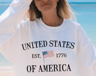 Unisex Sweatshirt, USA Vintage 1776, USA Sweatshirt, USA Vintage 1776 Sweatshirt, USA Vintage 1776 Sweatshirt