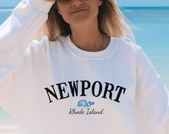 Newport Sweatshirt, Newport RI sweatshirt,  Newport souvenir, preppy Newport shirt, Oversized Sweater,  Aesthetic Sweatshirt, unisex