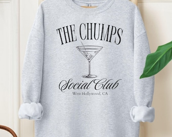 Jeff Lewis Chump Social Club sweatshirt | Jeff Lewis merch fan club gift | oversized plus size | Bravocon, chump martini sweater No Est.