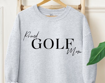 Sudadera de cuello redondo de mamá de golf minimalista para mamá Camiseta de golf Camiseta de mamá para mujer Camiseta de madre de golf Regalo del día de la madre para camiseta de mamá de golf