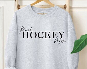 Minimalistic Hockey Mom Crewneck Sweatshirt for Mom Hockey Shirt Mama T-Shirt for Women Hockey Mom Mothers Day Gift for Hockey Mom Shirt