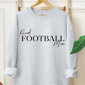 Minimalistic Football Mom Crewneck Sweatshirt for Mom Football Shirt Mom T Shirt for Women Football Mom Mothers Day Gift for Football Mom