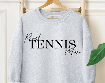 Minimalistic Tennis Mom Sweatshirt, Tennis Gift for Mom, Tennis Gift, Tennis Mom Shirt, Tennis Player Gift, Tennis crewneck sweatshirt Gift