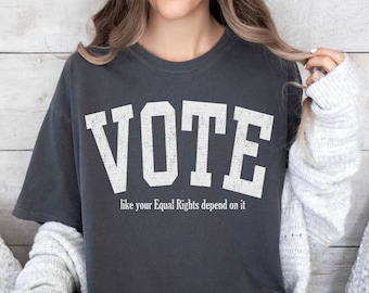 Stemmen, comfort kleuren shirt, gelijkheid gelijke rechten T-shirt, sociale rechtvaardigheid LGBTQ rechten feministische mensenrechten geschenk, activist BLM verdrietig