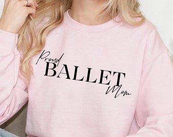 minimalistic ballet Mom Sweatshirt, Dance Mom shirt, Dance Mom Shirt, ballerina mom, Ballet Mama Shirt, Dance Mama sweatshirt, Plus sized