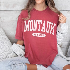 The Hamptons  Montauk comfort colors shirt, Montauk summer house, The Hamptons New York, vintage Montauk Beach Crewneck, Bravo gift souvenir
