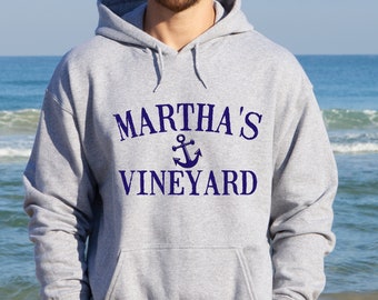 Martha's Vineyard Sweatshirt | Martha's Vineyard-shirt | Eiken Bluffs | Wijngaardsouvenir | Wijngaard geschenk | Preppy hoodie | zwarte Hond