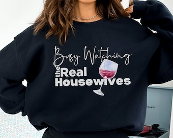 Ocupado viendo la camisa Bravocon de Real Housewives, sudadera para Bravocon, RHONY, RHONJ, RHOC, RHoBH, regalo de Real Housewives, todo Bravo