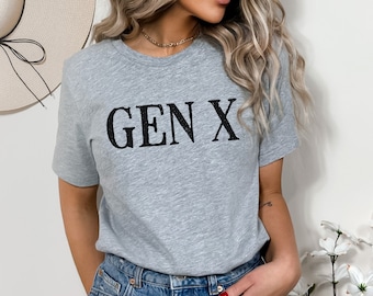 Camiseta divertida unisex de la Generación X, regalos de la Generación X, camiseta divertida de los 80, camiseta divertida de los 70, camiseta del 50.º cumpleaños, Generación X, regalo para la Generación X, talla grande