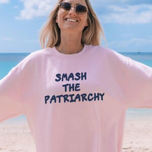 Smash The Patriarchy minimalistic cozy sweatshirt | Human Rights Equality Sweatshirt, Social Justice Gift For Activist, LGBT feminist gift