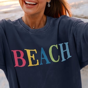Beach Sweatshirt, Preppy sweatshirt, Cute Beach Sweatshirt, Vacation Sweatshirt, Plus Size Beach Jumper, Beach Life, Gift for her, vsco