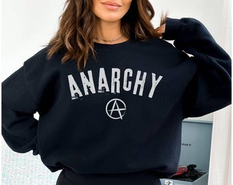 Sudadera de anarquía / Come a los ricos / Camiseta de resistencia / Camiseta con declaración de resistencia / Rebelión / Punk Rock Grunge / Rebel anti maga / Regalo de anarquía