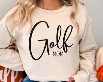 Sudadera de cuello redondo de mamá de golf minimalista para mamá Camiseta de golf Camiseta de mamá para mujer Camiseta de madre de golf Regalo del día de la madre para mamá de golf