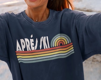 Retro après-ski sweatshirt, winterskiën kerstsweatshirt, ski-weekendtrip, meisjesweekend skireis sweatshirt, après-ski Aspen CO cadeau