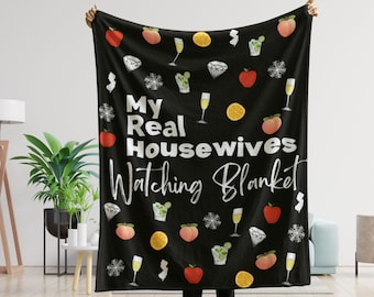 Microvezeldeken Real Housewives Velveteen, cadeau voor fan van huisvrouwen, plaid bravo, RHONY, RHONJ, RHOC, RHoBH, Real Housewives