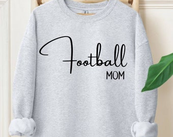 Minimalistic Football Mom Crewneck Sweatshirt for Mom Football Shirt Mom T Shirt for Women Football Mom Mothers Day Gift for Football Mom