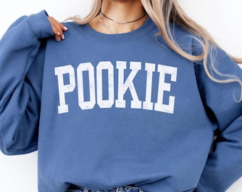 Pookie cute Crewneck Sweatshirt, funny Anniversary Gift, Couples Sweatshirts, Cute Girlfriend Sweater, Aesthetic Pet Name Couples Gift