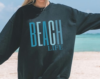 Moletom Beach Life, Moletom Preppy, Moletom de Praia Bonito, Moletom de Férias, Suéter de Praia Plus Size, Beach Life, Presente para ela, vsco