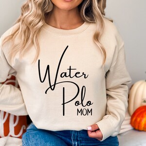 minimalistic Water Polo Mom Sweatshirt, gift for water polo mom shirt, Water Polo Team T-shirt, Water Polo Mama Gift, Water Polo Lover Shirt