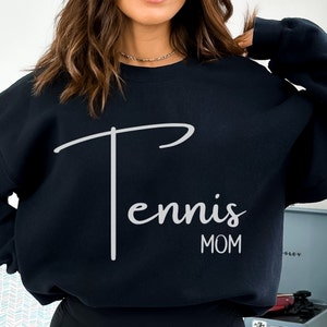 minimalistic Tennis Mom Sweatshirt, Tennis Gift for Mom, Tennis Gift, Tennis Mom Shirt, Tennis Player Gift, Tennis crewneck sweatshirt Gift