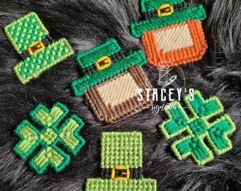 St. Patrick's Magnet Collection - plastic canvaspatroon - borduurpunt