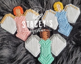 Angelic Angel Trio Pins - plastic canvaspatroon - borduurpunt