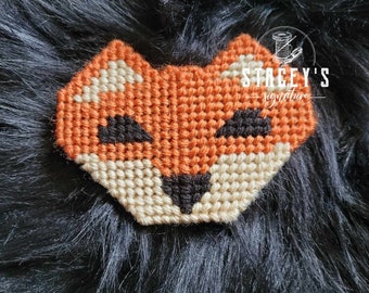 Fox Pin - patroon op canvasdoek - borduurpunt