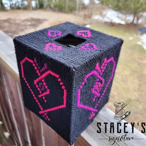 Gothic Herzen Taschentuchbox Bezug für Taschentuchbox