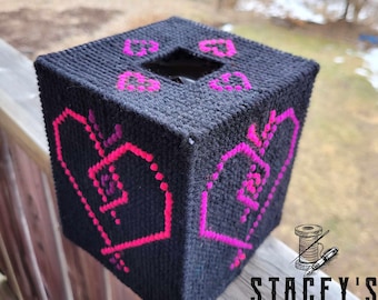 Gothic Herzen Taschentuchbox Bezug für Taschentuchbox