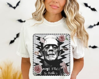 Frankenstein Monster Shirt - Retro Pop Culture Graphic Tee, Unique Frankenstein Shirt - Vintage Horror Movie Inspired Tee , Horror Fan Gift