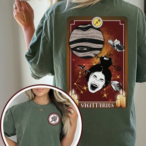 Schütze Tarot Karte Unisex Shirt, Astrologie Geschenk Schütze, Sternzeichen Schütze Geschenk, Schütze Konstellation Shirt, Sternzeichen Kleidung