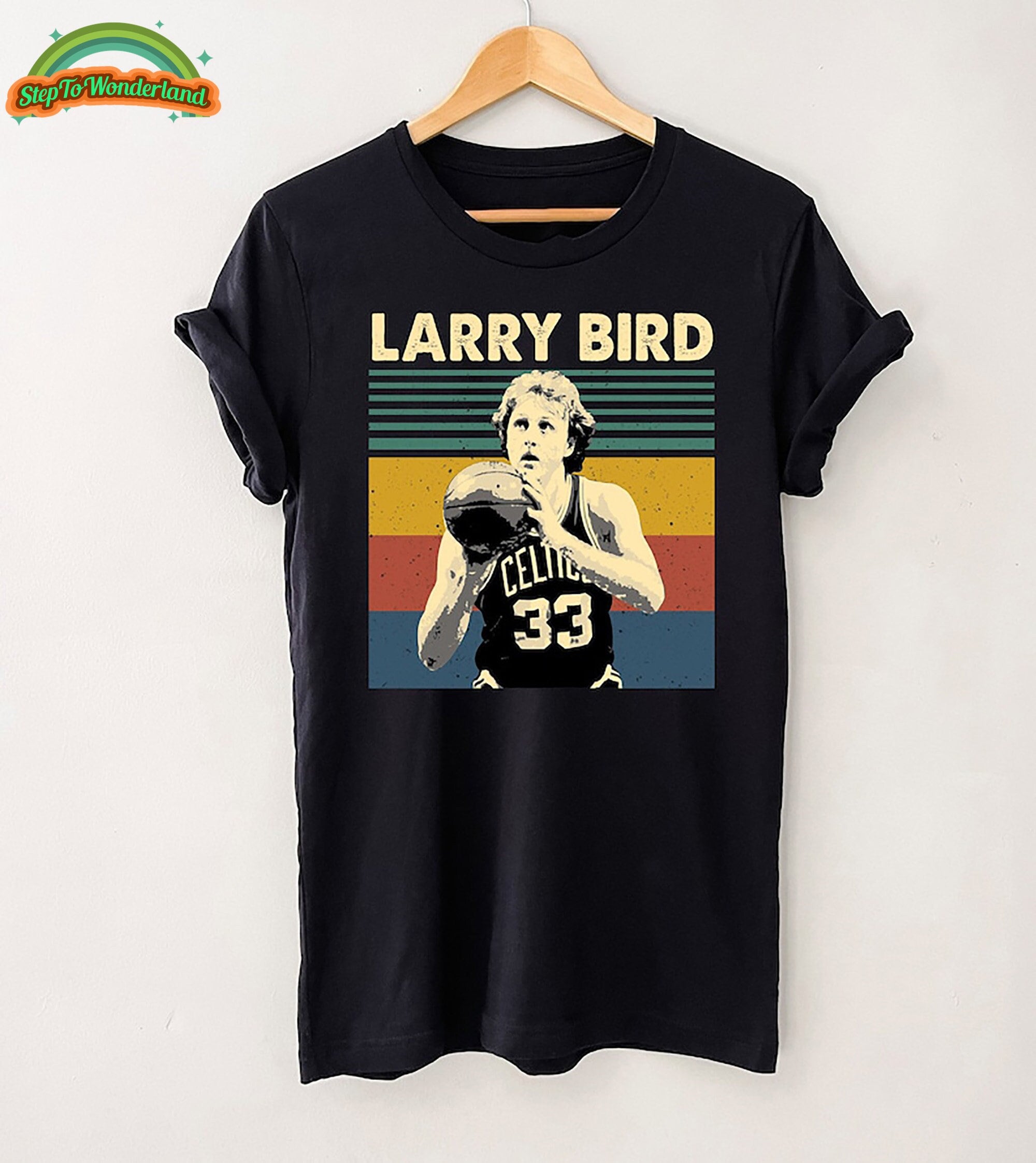 VTG RARE Larry Bird BOSTON CONNECTION Hotel Restaurant Terre Haute Logo Tee  XL