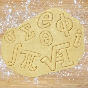 Math cookie cutters | Cookies | Gift | Christmas | Mathematics | school | Formulas | Baking | Kitchen