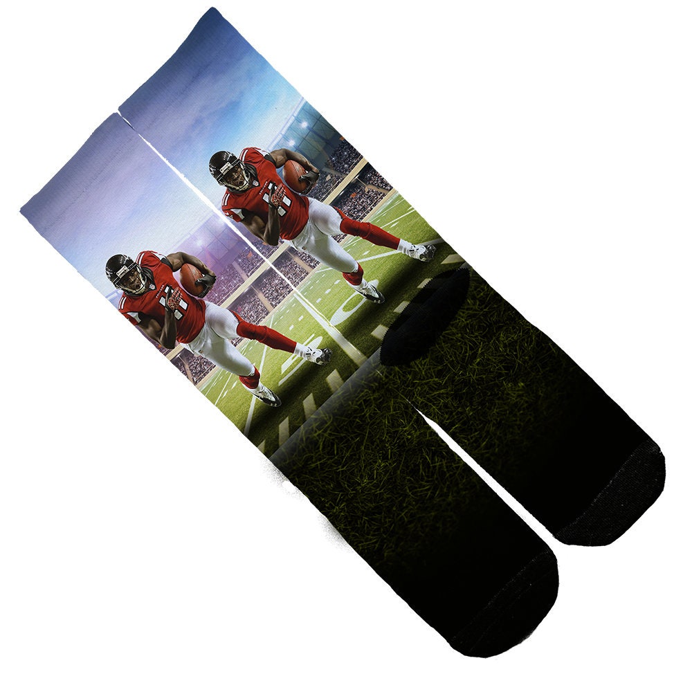 13th Brand | Julio Jones Run Spotlight Field Socks | One Size 6-12 Elite