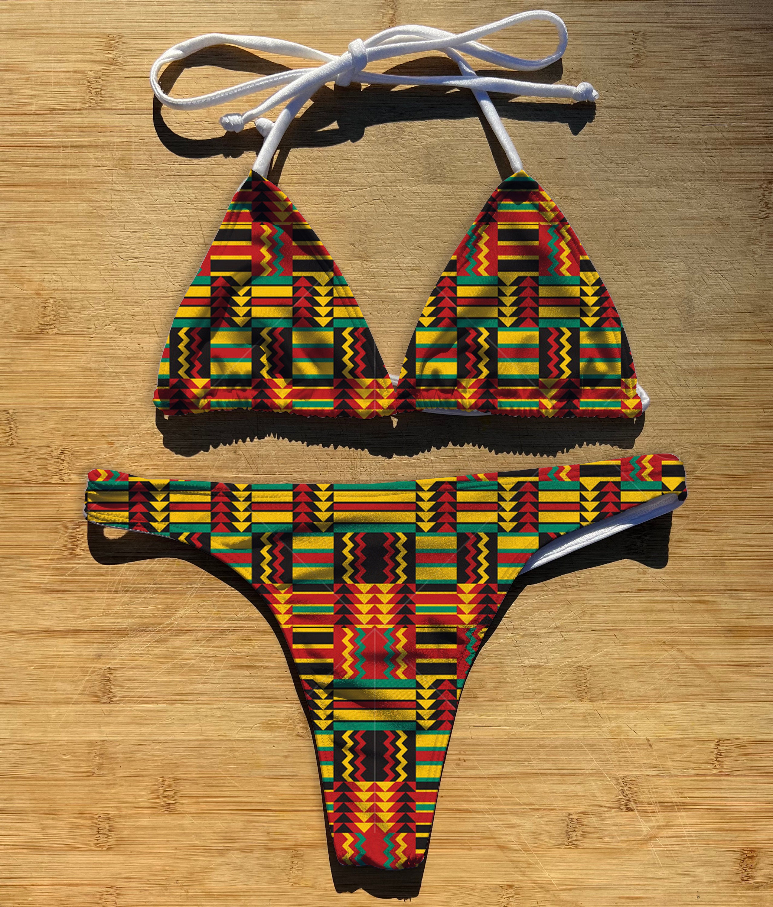 African Bikini Top 