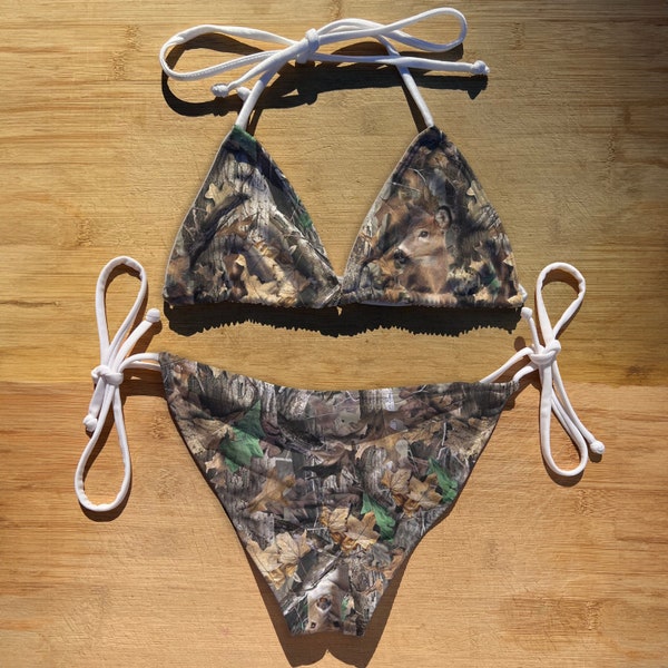 Camouflage Bikini Etsy