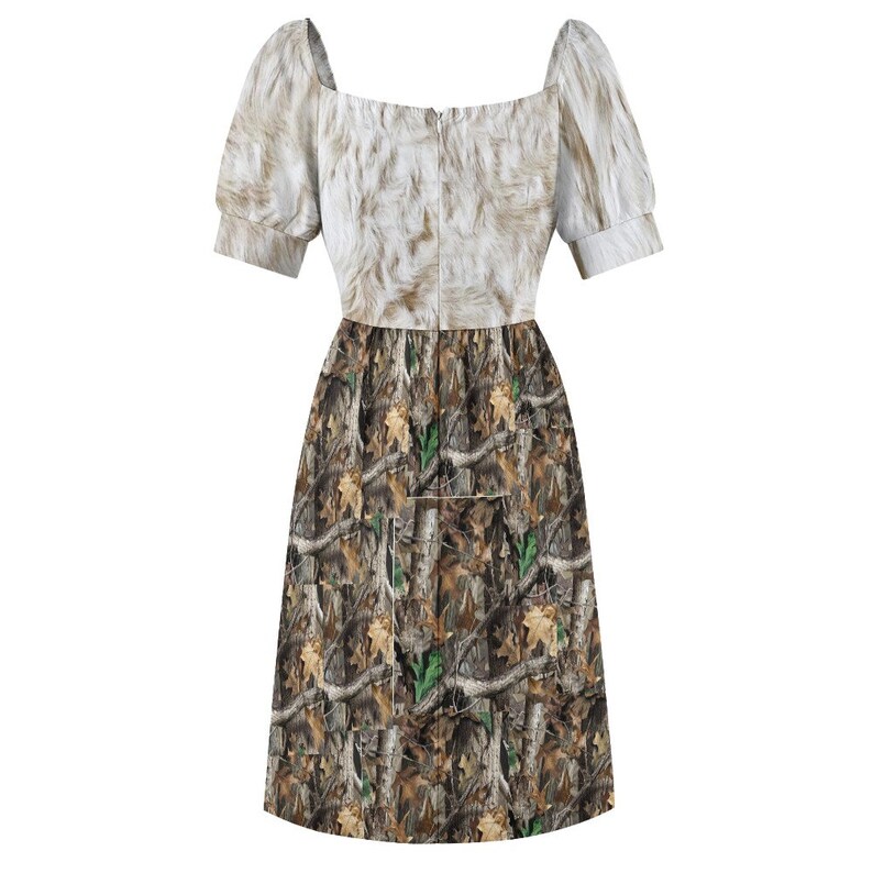 Women's Cow Print and Camo Sweetheart Dress, Camo Dress, Cow Print ...