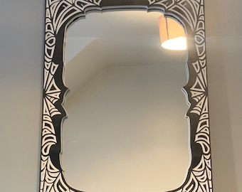 Spiders Web Mirror, Tattoo Style, Gothic Victorian Style Home Decor Feature Mirror Wall Art