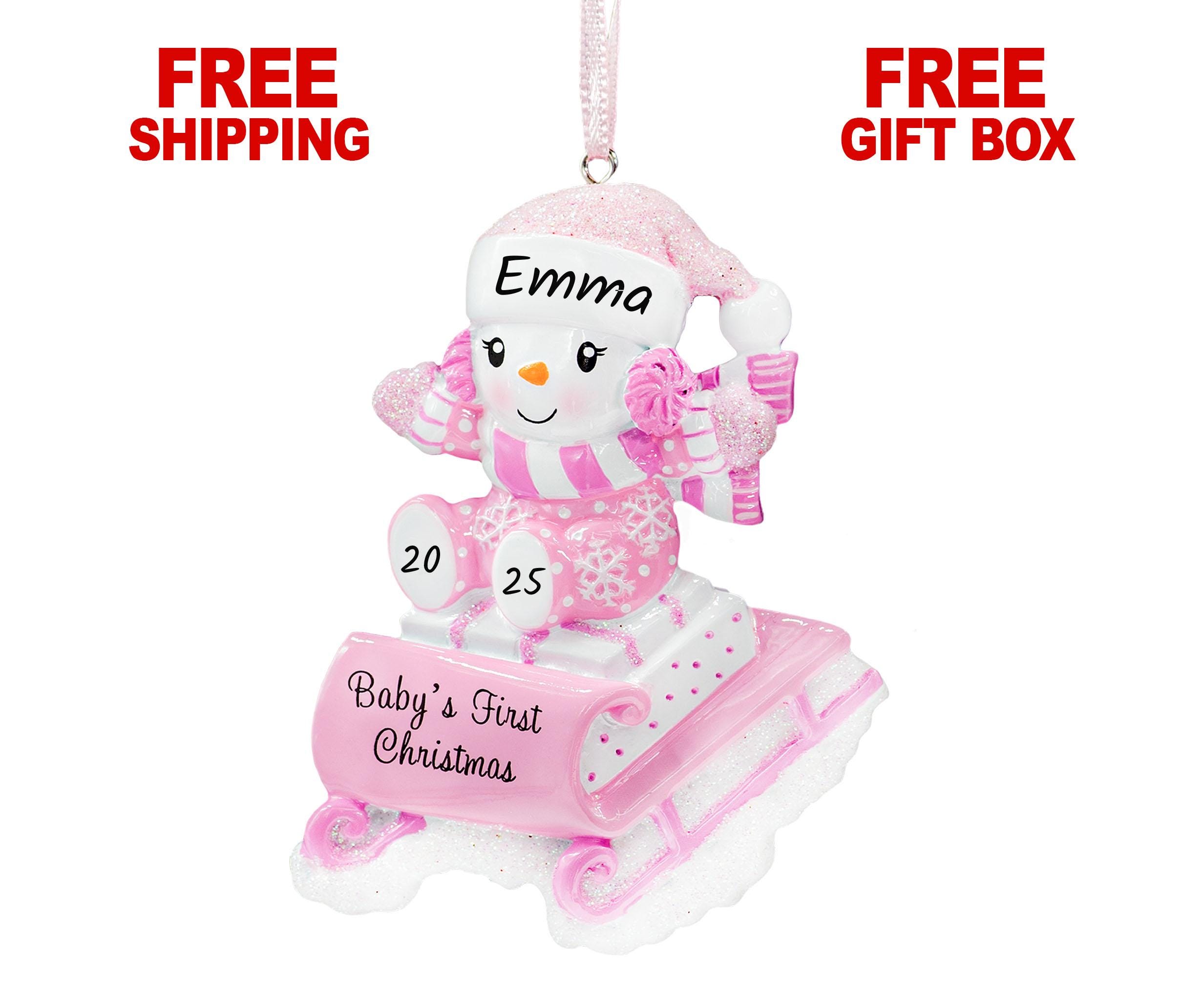 Amazon Baby Girl First Christmas Ornament 2018 Amazon Personalized
