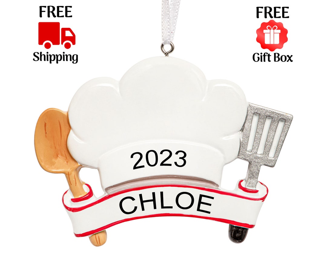 Personalized Chef Christmas Ornament 2023, Best Cook Ornament, Baking