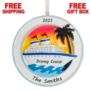 Personalized Cruise Ship Ornament 2025, Cruising Christmas Ornament, Disney-Jungle-Carnaval Cruise Ornament, Honeymoon Vacation Xmas Gift