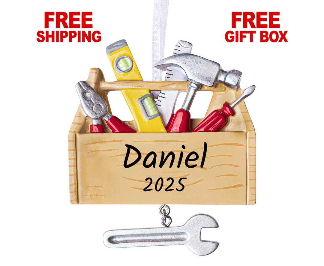 Personalized Tool Box Ornament, Tool Chest Christmas Ornament 2025 ...