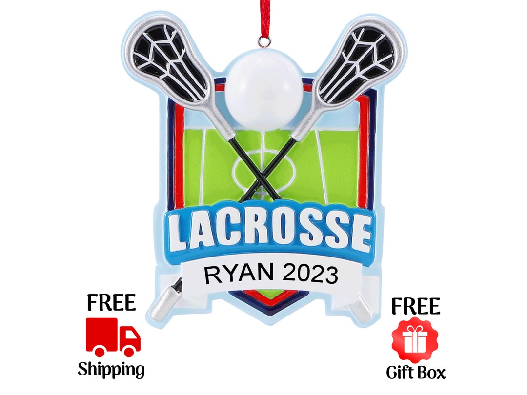 Personalized Lacrosse Christmas Ornament LAX Stick & Ball Etsy