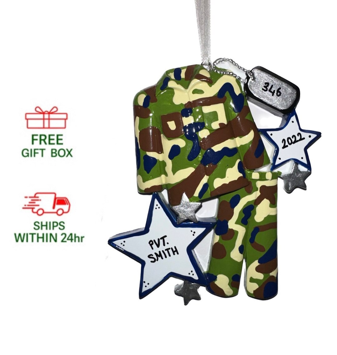 Personalized US Army Soldier Uniform Ornament 2022 United Etsy