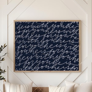 Custom Calligraphy Bible Verse Print, Personalized Wall Art (Digital Download)