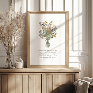 Christian Nursery Wall Art Amazing Grace Song Lyrics Florals Print Colorful Nursery Art Watercolor Flower Painting Nursery Hymn