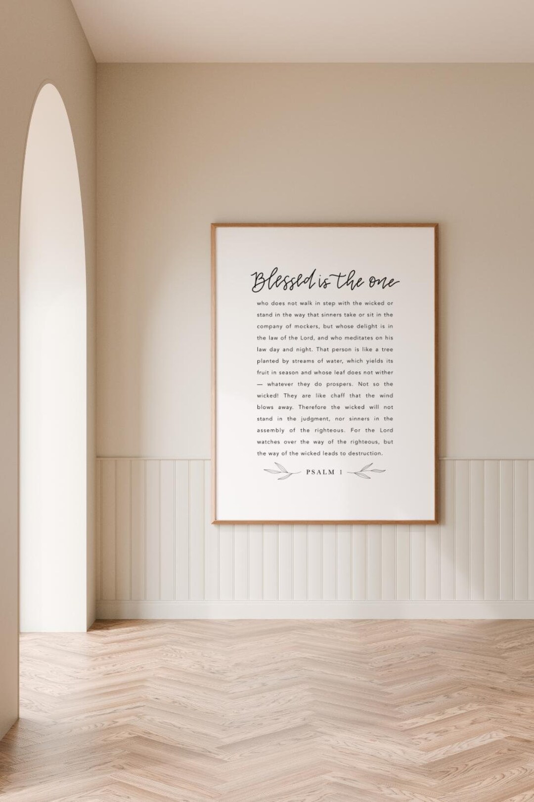 Psalm Chapter 1 Printable Type Bible Verse Print Blessed is the One ...